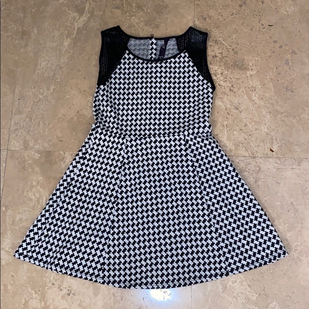 Kids Black and White Plaid Dress!